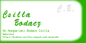 csilla bodacz business card